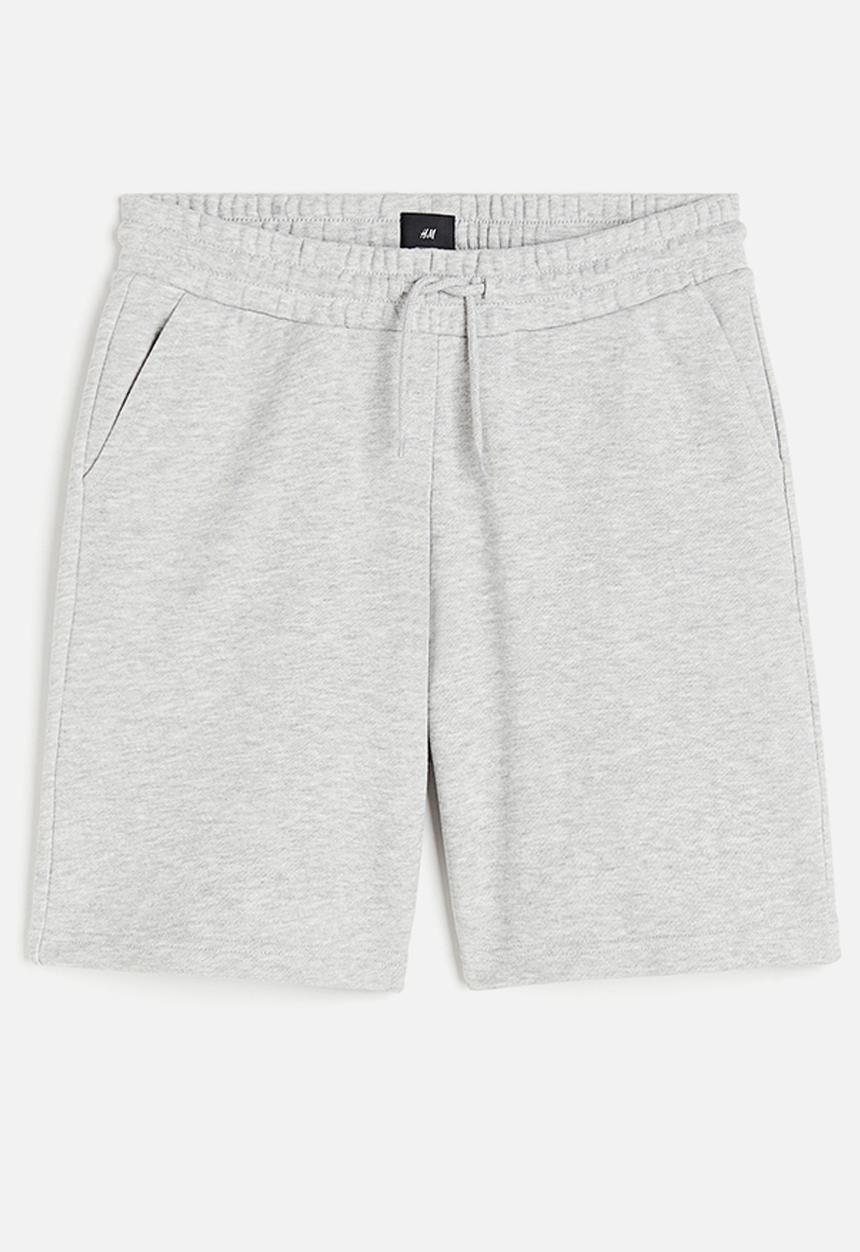 H&M - Regular fit sweatshorts - light grey marl