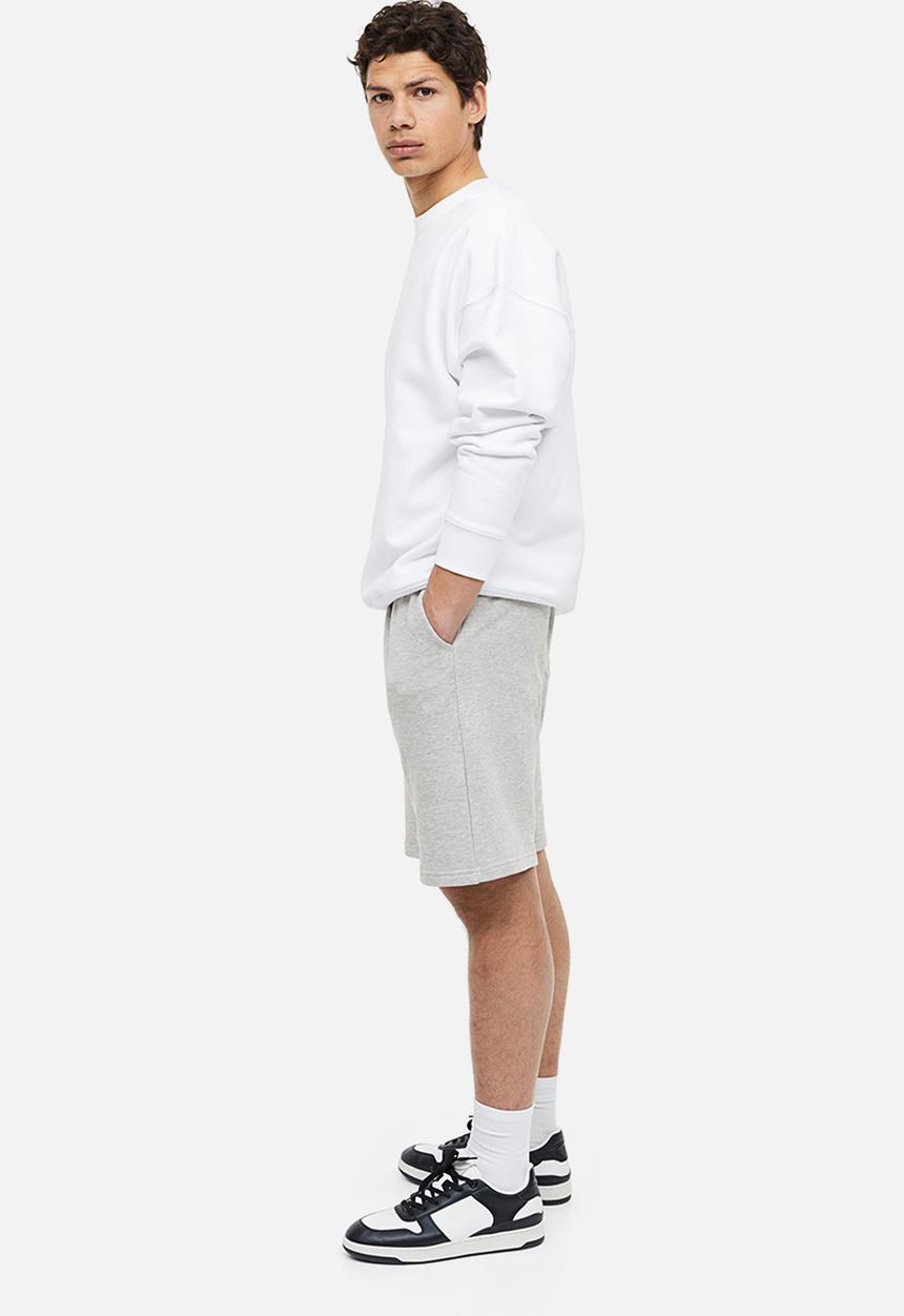 H&M - Regular fit sweatshorts - light grey marl