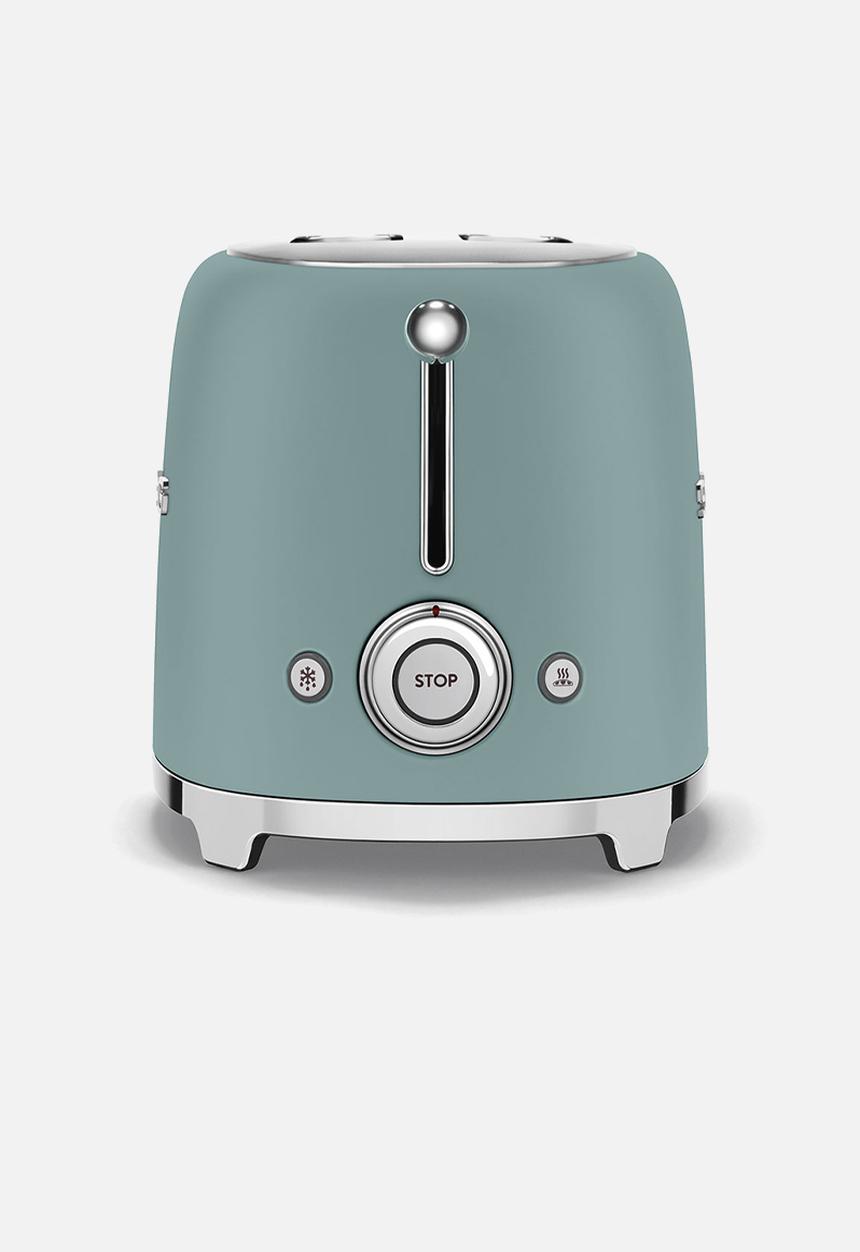 smeg - 50's Retro Style 2 Slice Toaster - Matt Emerald Green