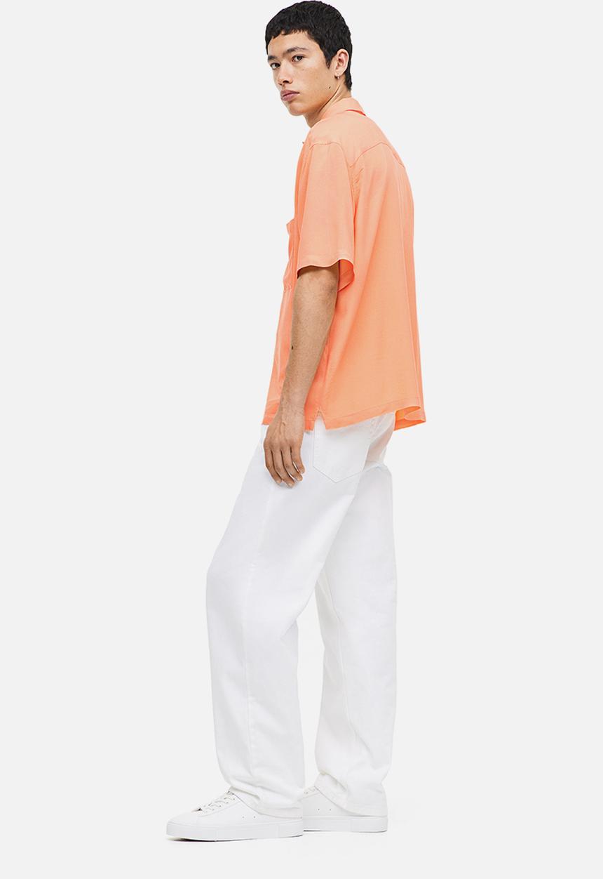 H&M - Relaxed fit resort shirt - apricot