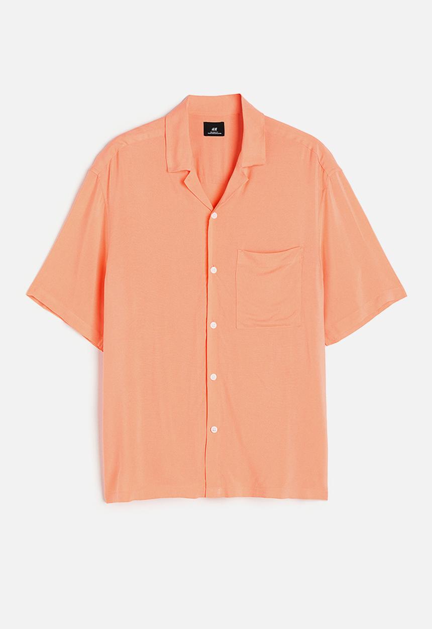 H&M - Relaxed fit resort shirt - apricot
