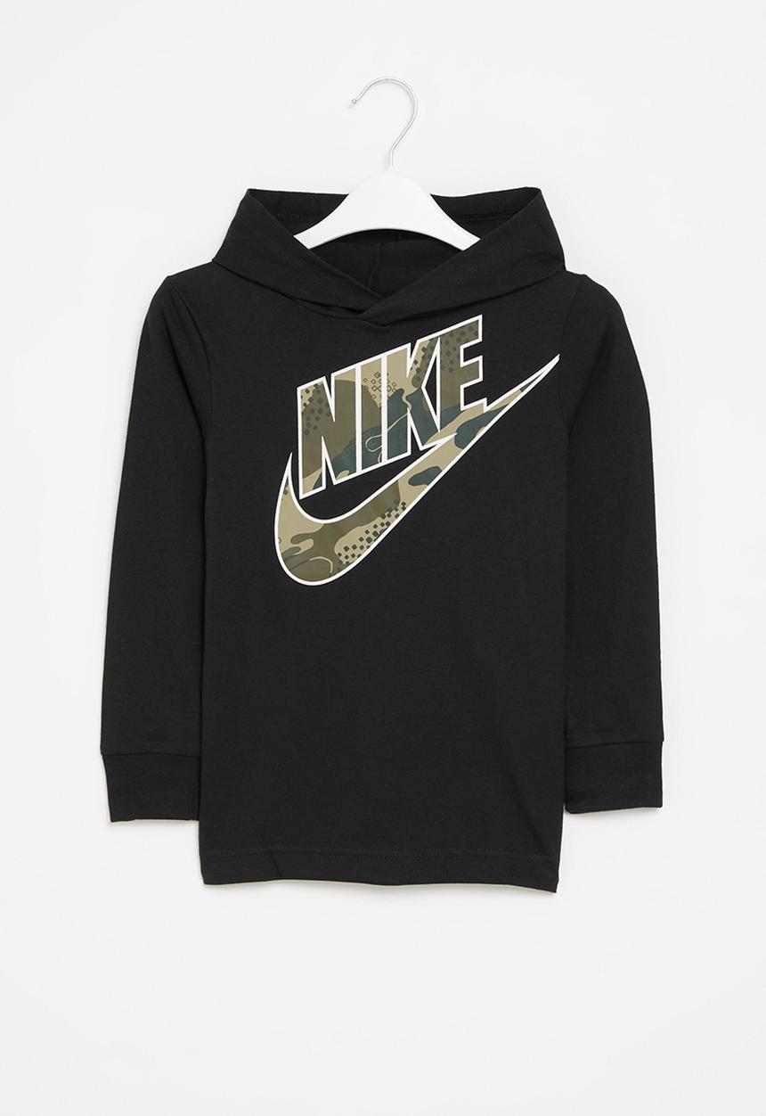 Nike - Nike camo futura long sleeve tee - black