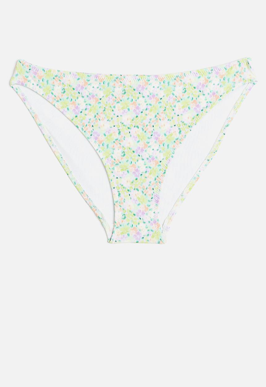 H&M - Bikini bottoms - light green/floral