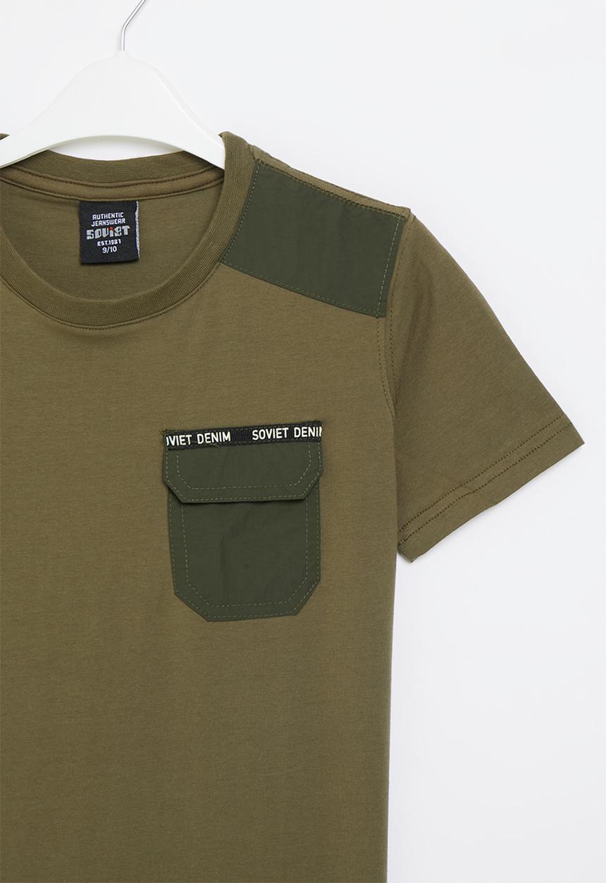 SOVIET - Boys fashion tee - olive