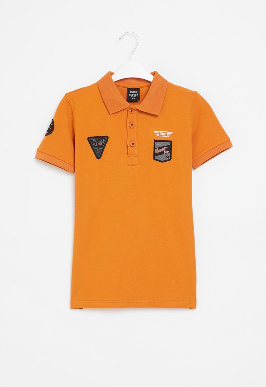 SOVIET - Boys pique golfer - pumpkin