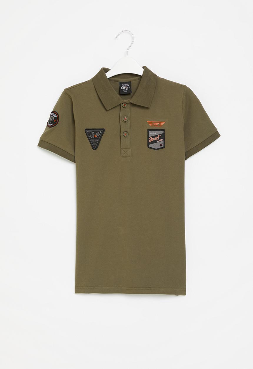 SOVIET - Boys pique golfer - olive