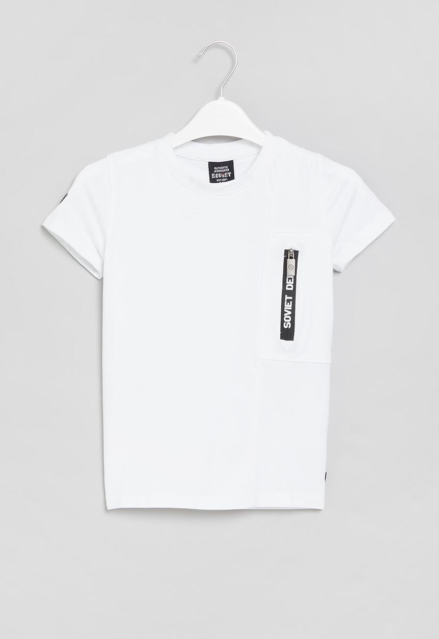 SOVIET - Boys fashion tee - white