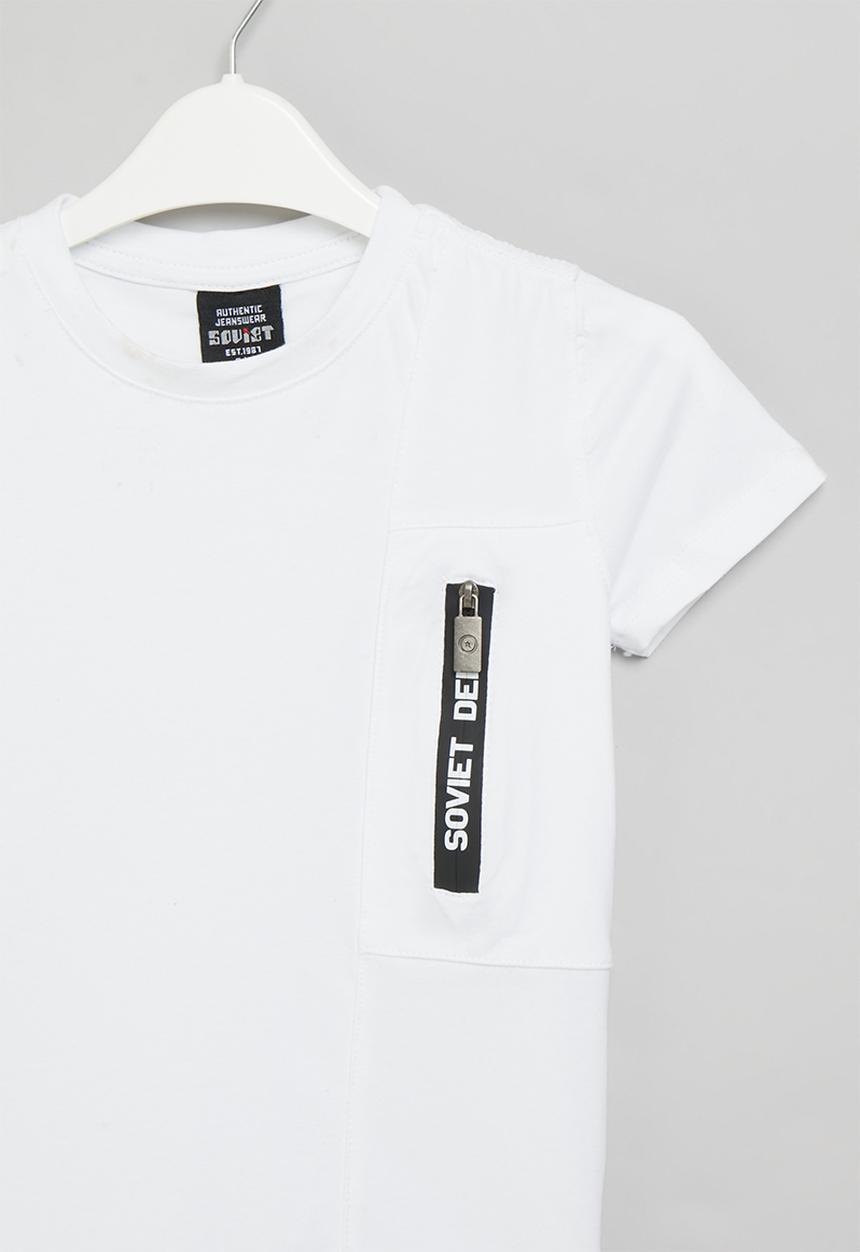 SOVIET - Boys fashion tee - white