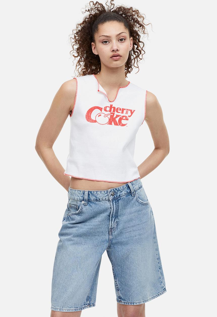 H&M - Bermuda low shorts - denim blue