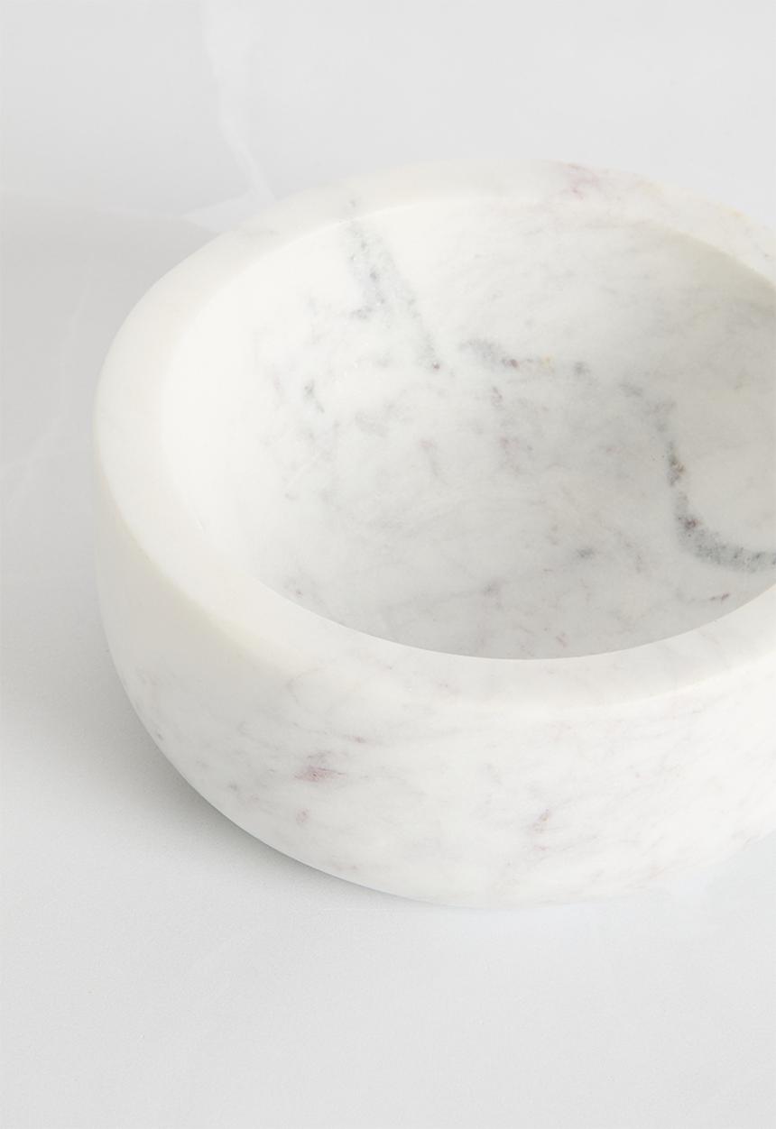 Sixth Floor - Virillo Marble pestle & mortar - white