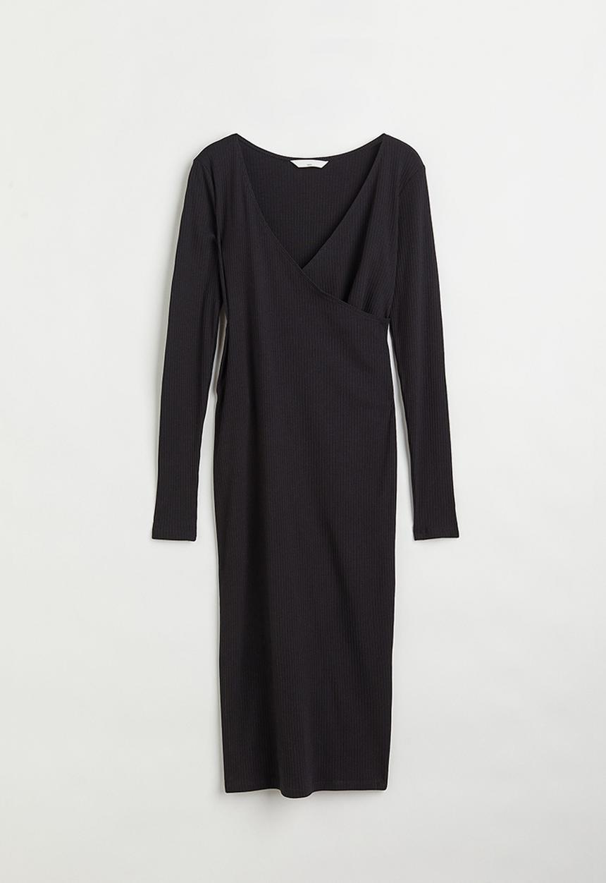 H&M - Mama before & after pregnancy/nursing dress - black