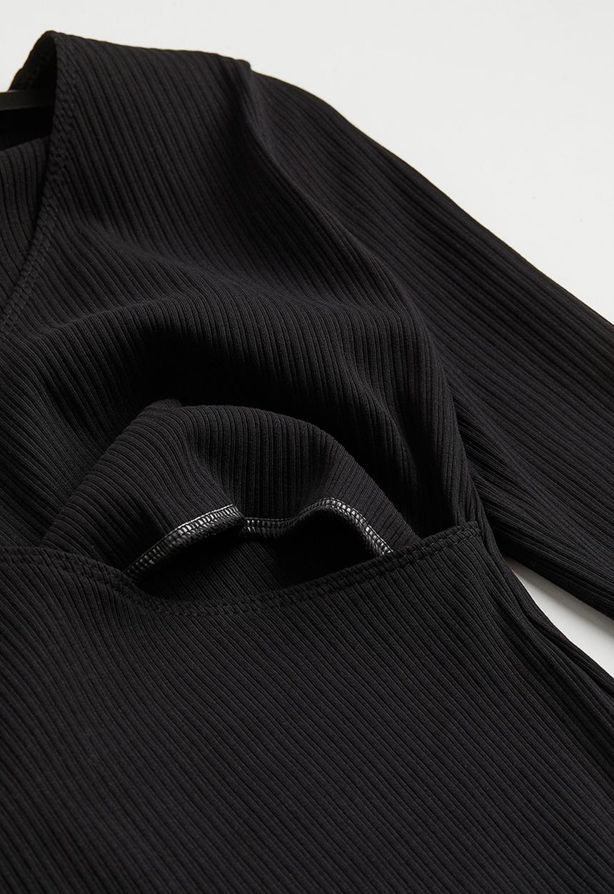 H&M - Mama before & after pregnancy/nursing dress - black