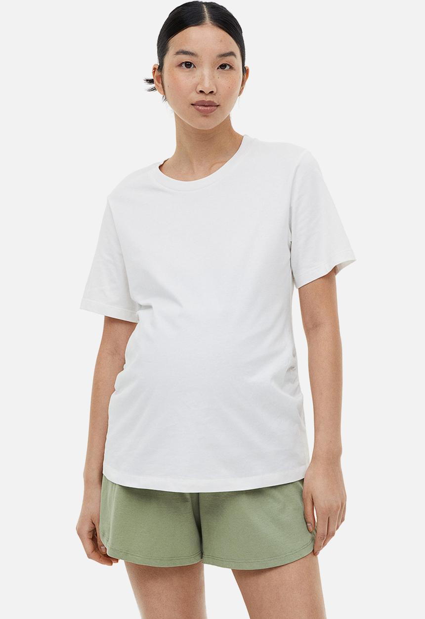 H&M - Mama cotton jersey shorts - green