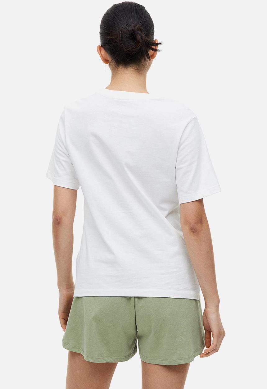 H&M - Mama cotton jersey shorts - green