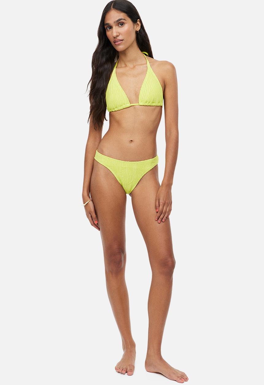 H&M - Padded triangle bikini top - yellow
