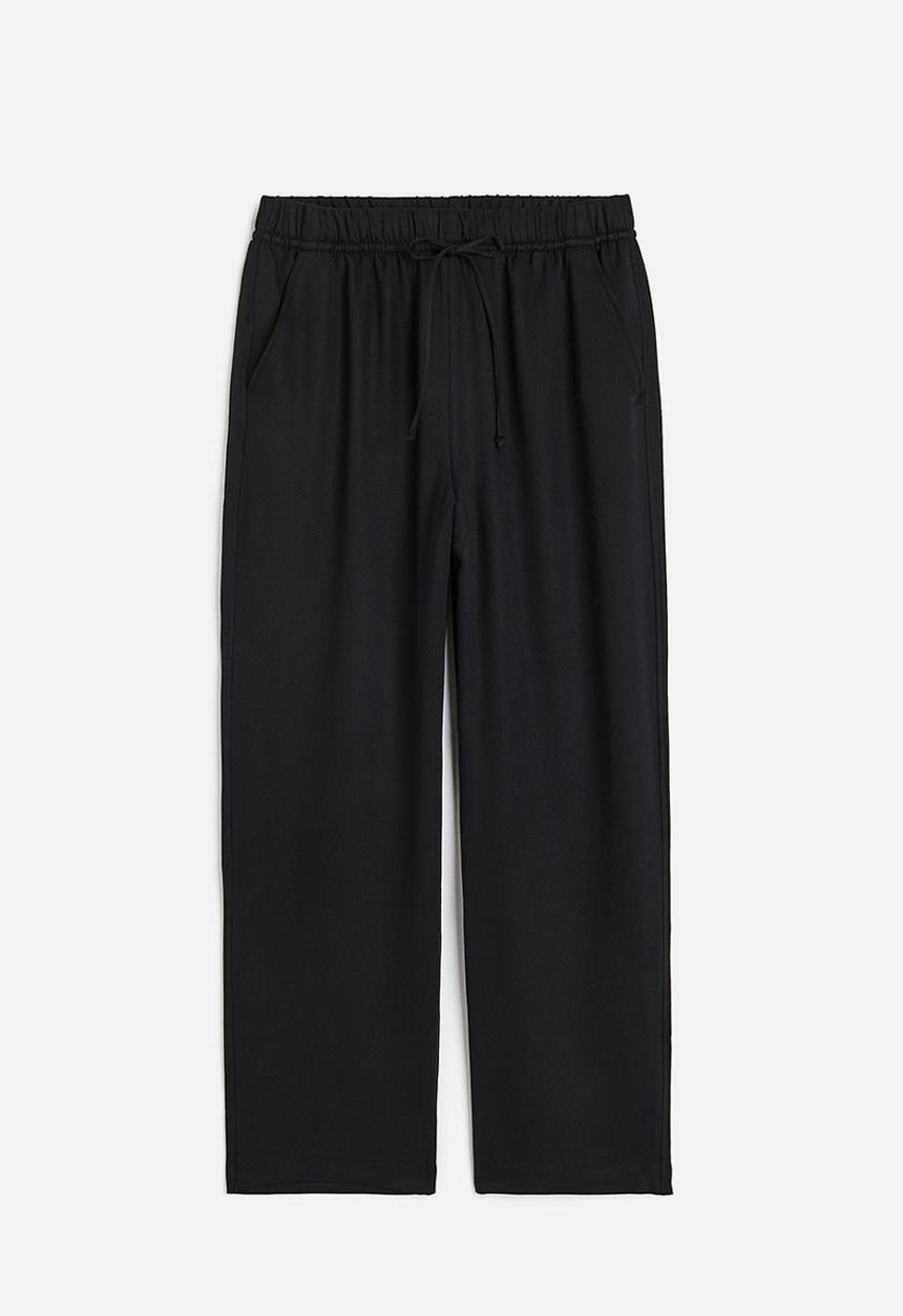 H&M - Lyocell-blend trousers - black