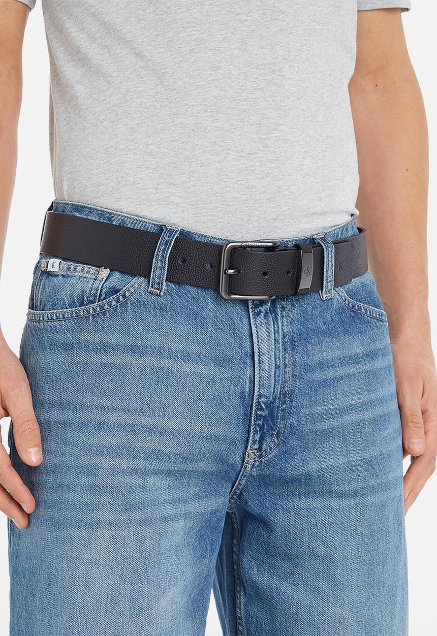 Calvin Klein - Classic round metal k belt 40mm - black