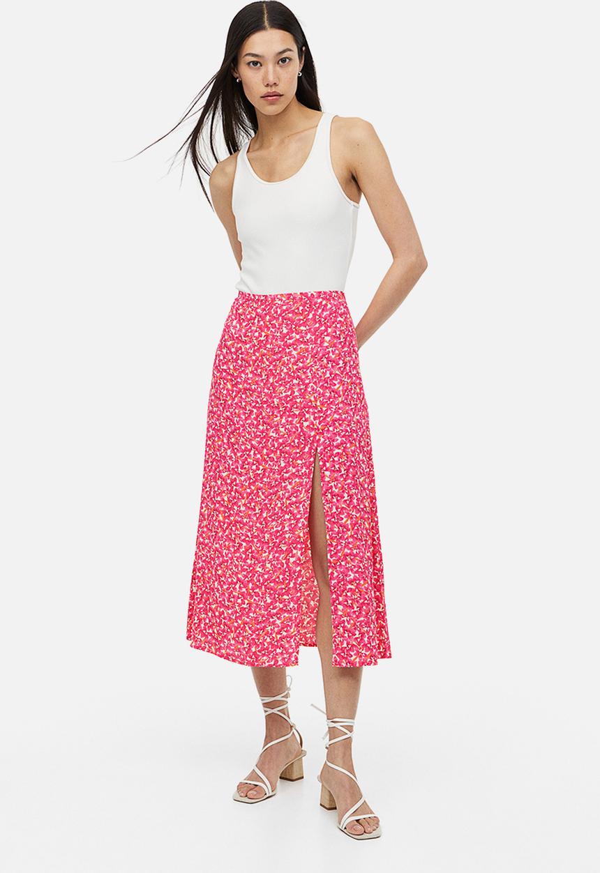 H&M - Crêpe skirt - pink