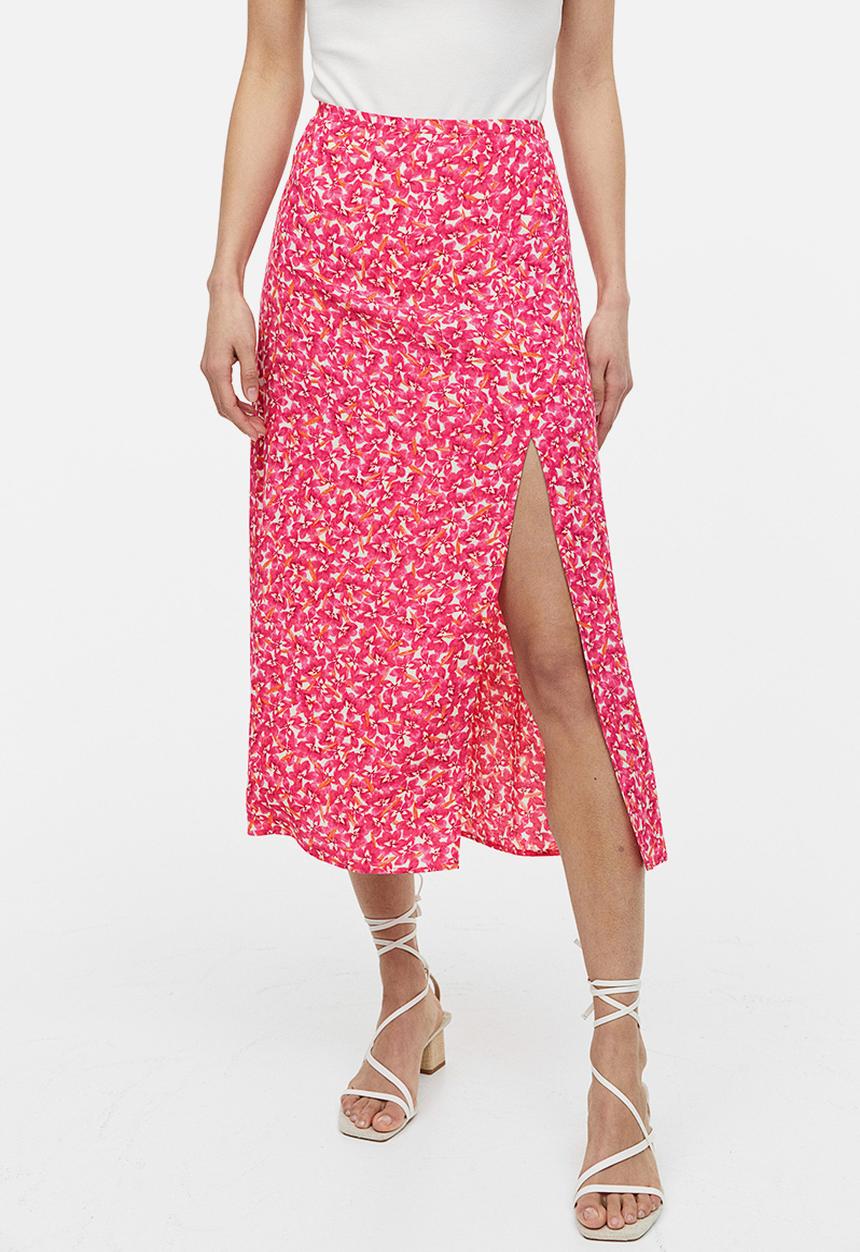 H&M - Crêpe skirt - pink