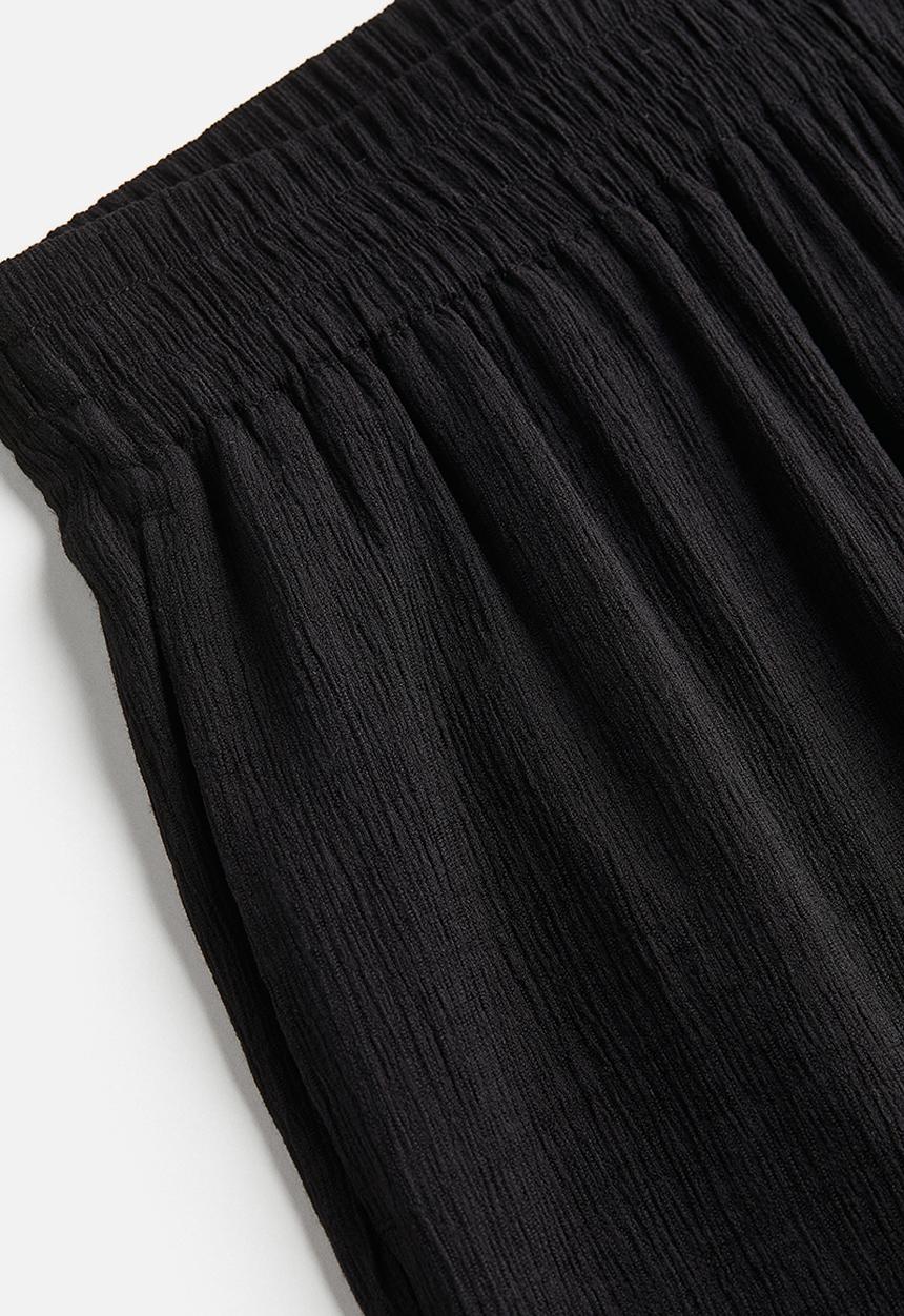 H&M - Crêpe pull-on trousers - black
