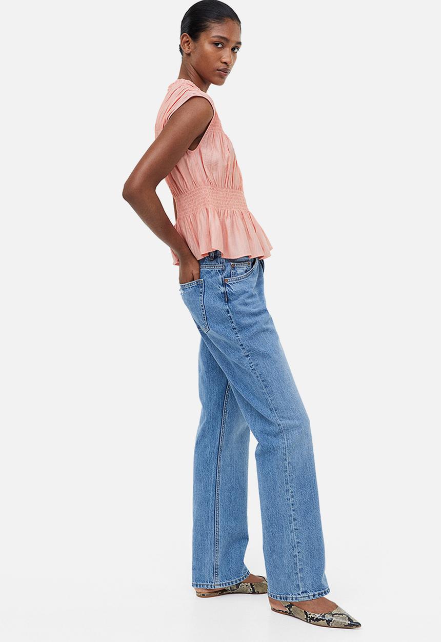 H&M - Crinkled top - pink 
