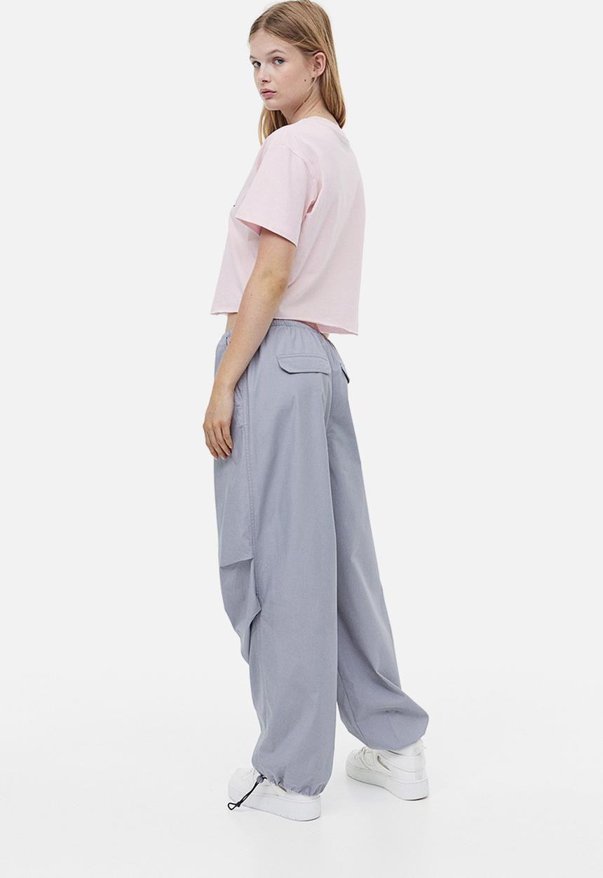 H&M - Cropped printed t-shirt - pink