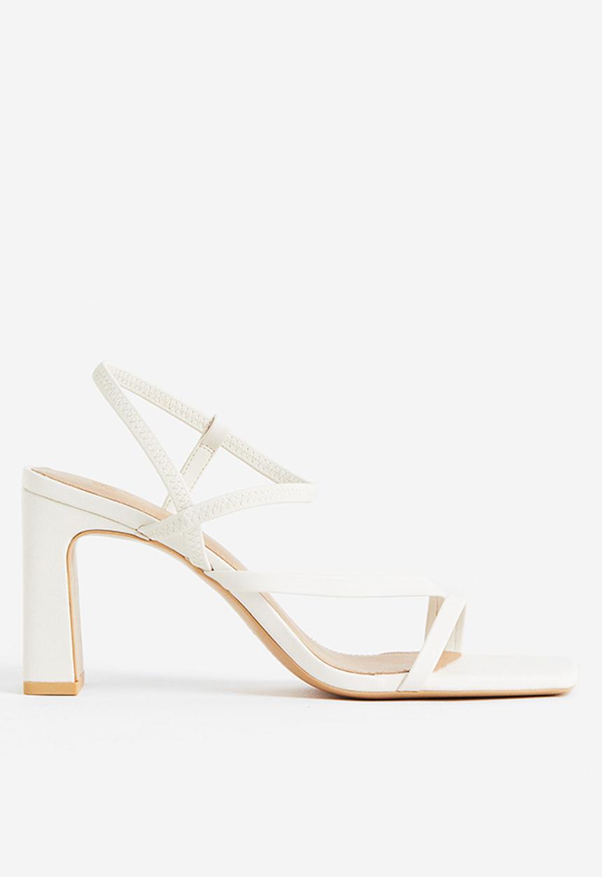 H&M - Heeled sandals - white