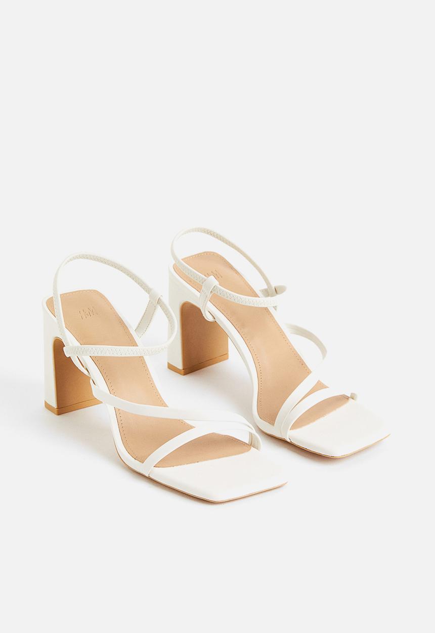 H&M - Heeled sandals - white