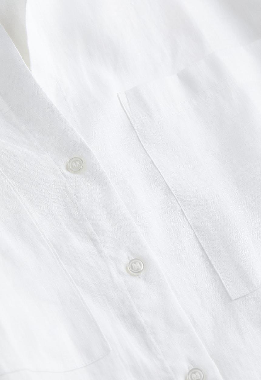 H&M - Linen shirt - white