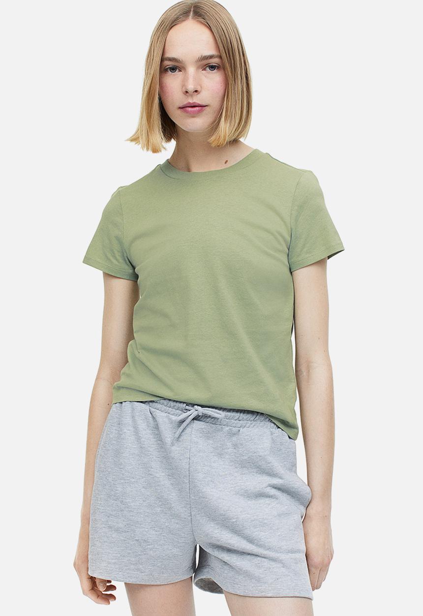H&M - Fitted t-shirt - green