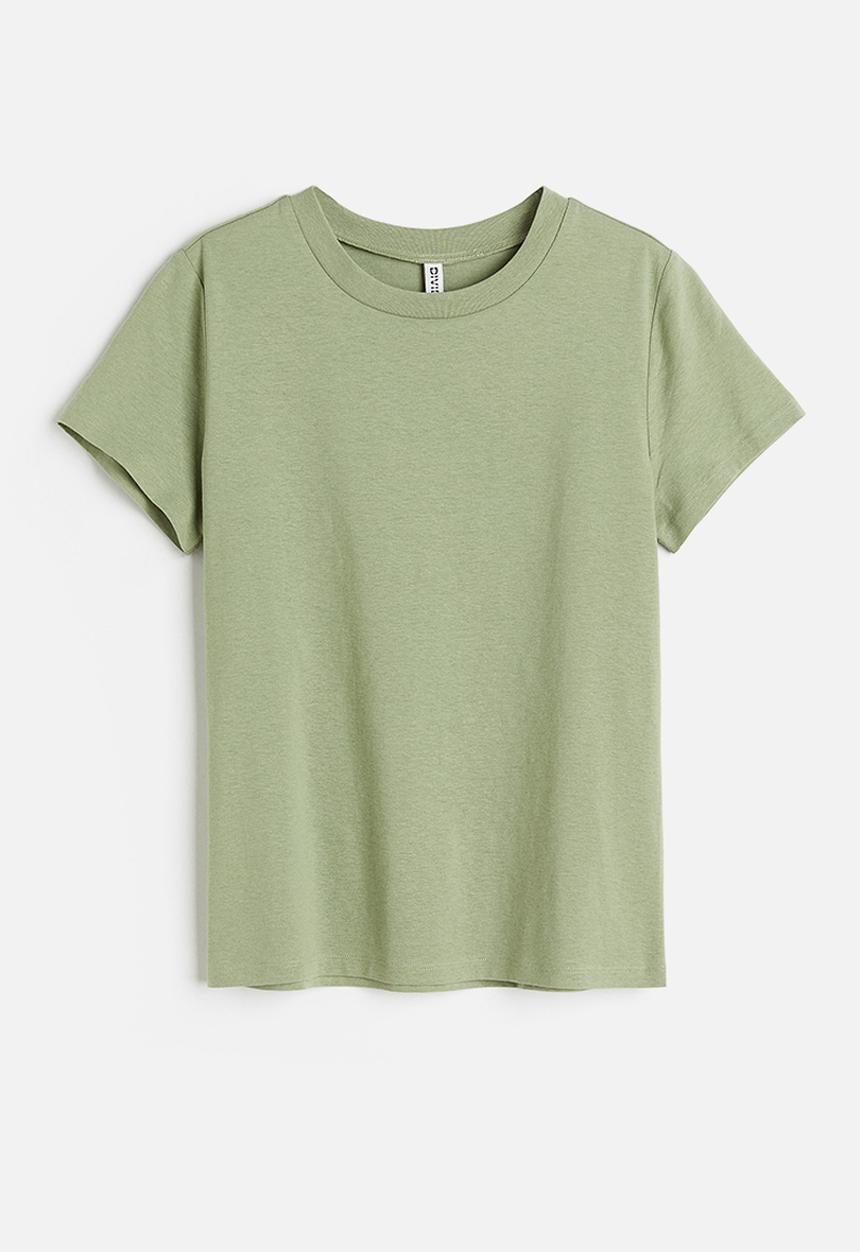 H&M - Fitted t-shirt - green