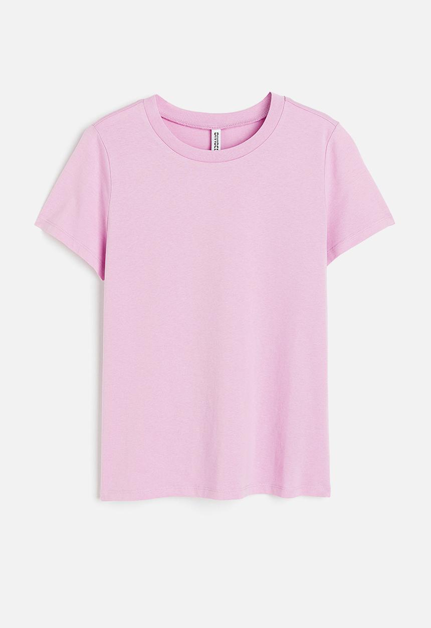 H&M - Fitted t-shirt - pink