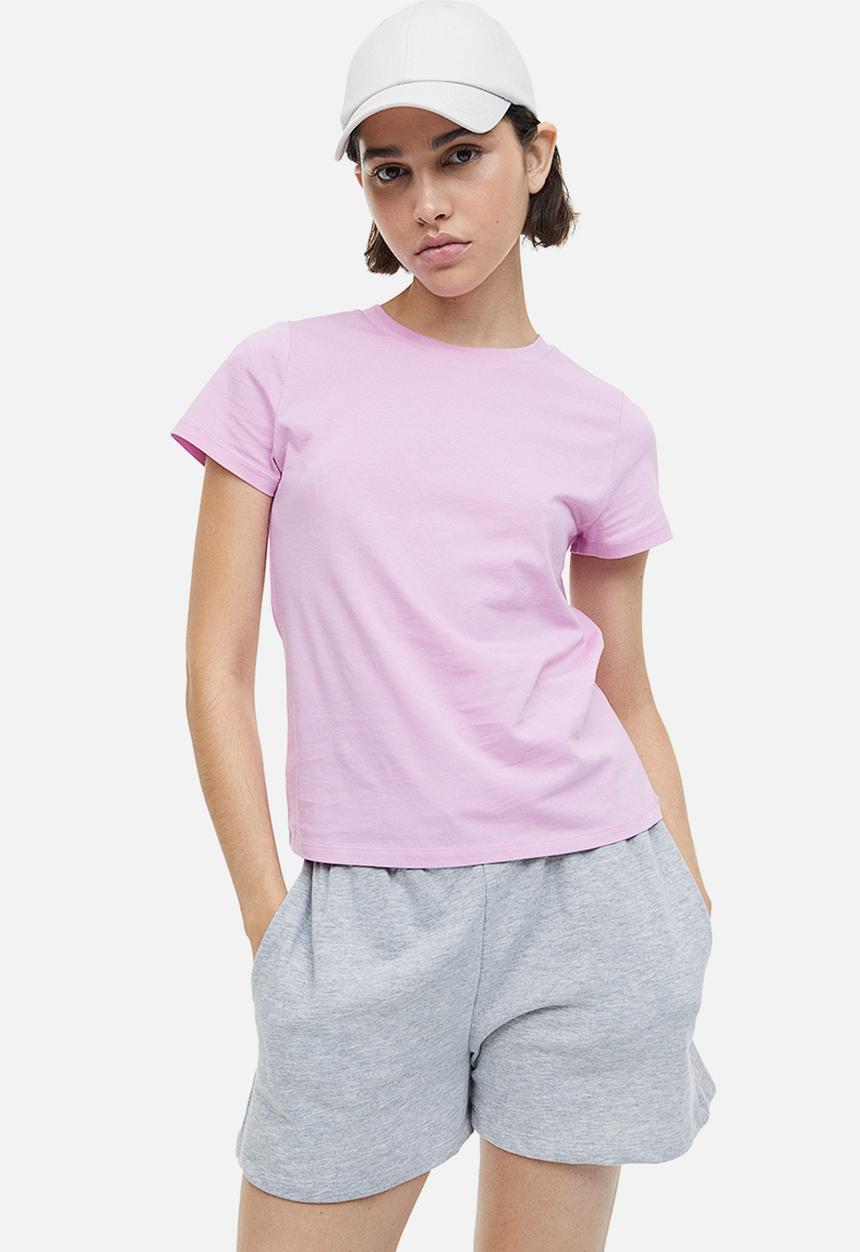 H&M - Fitted t-shirt - pink