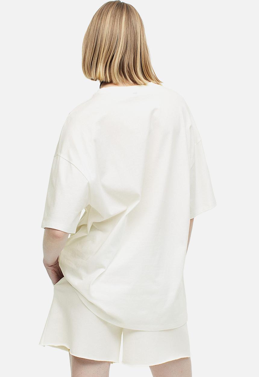 H&M - Oversized printed T-shirt - white surfin' waves 