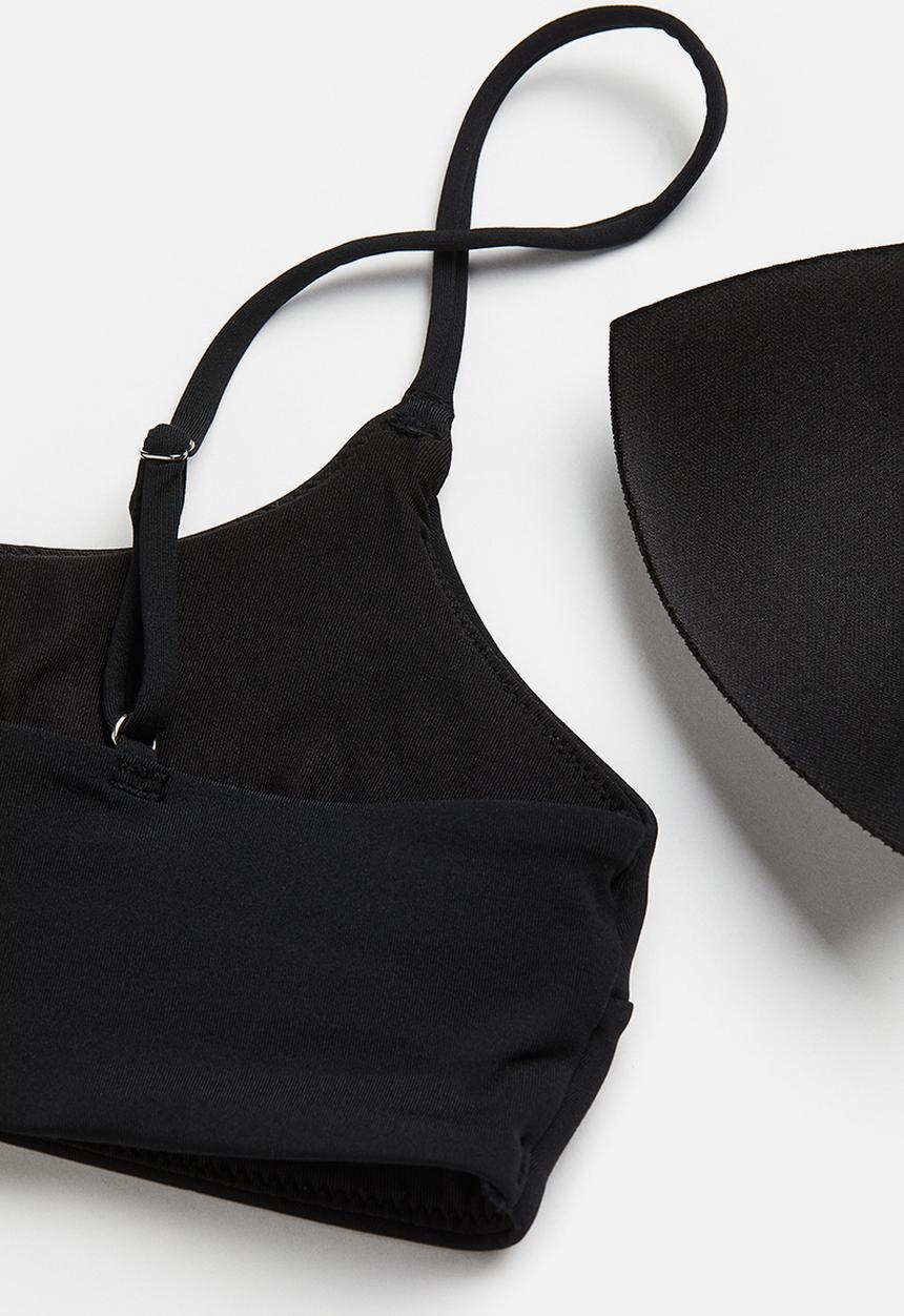 H&M - Padded bikini top - black