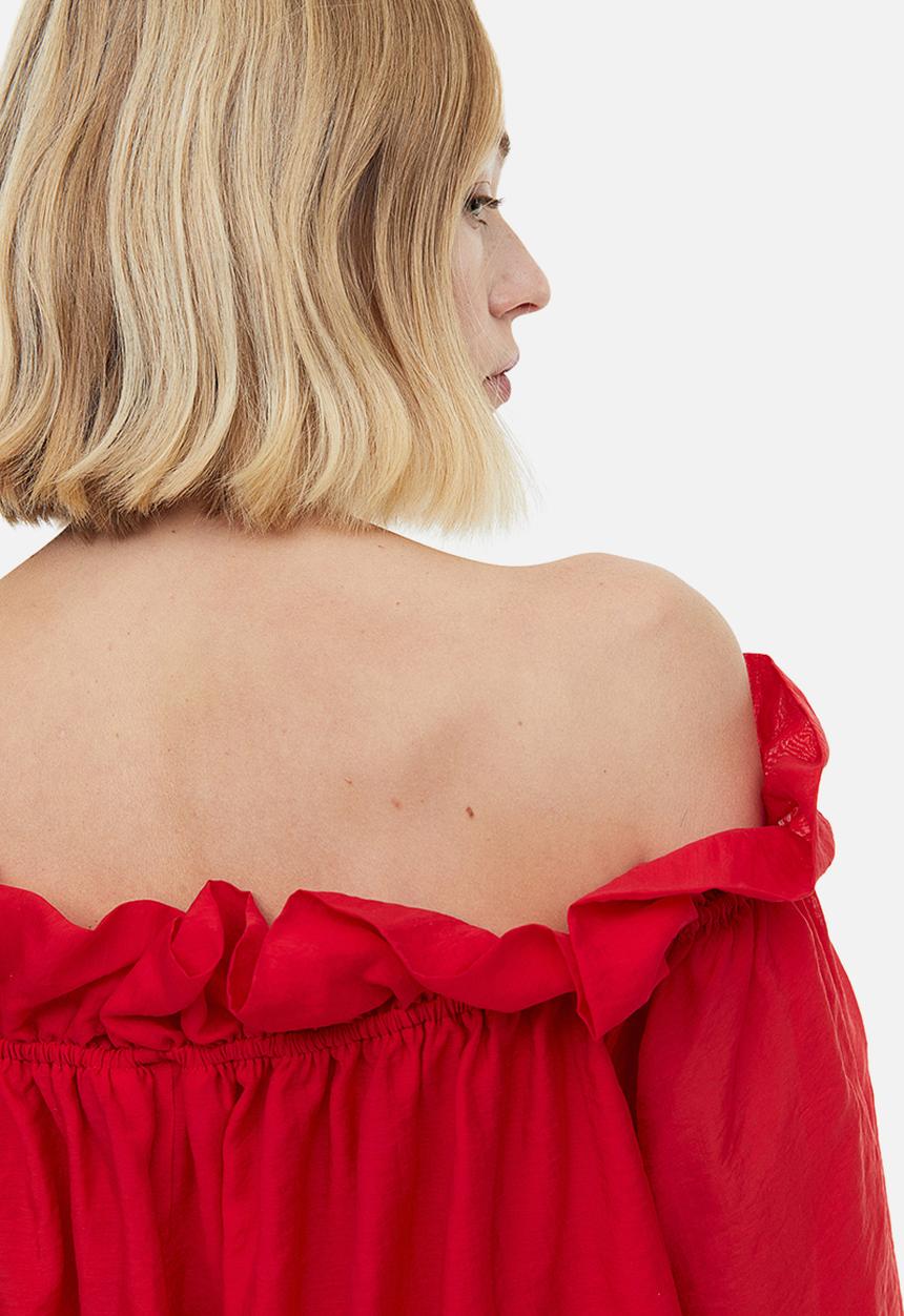 H&M - Off-the-shoulder blouse - red