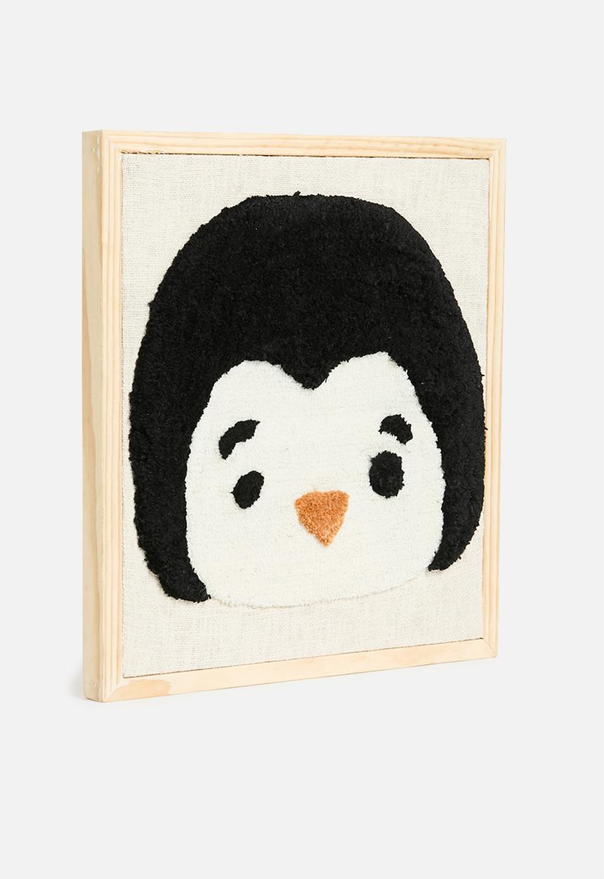 Sixth Floor - Penguin hand tufted wall art - multi