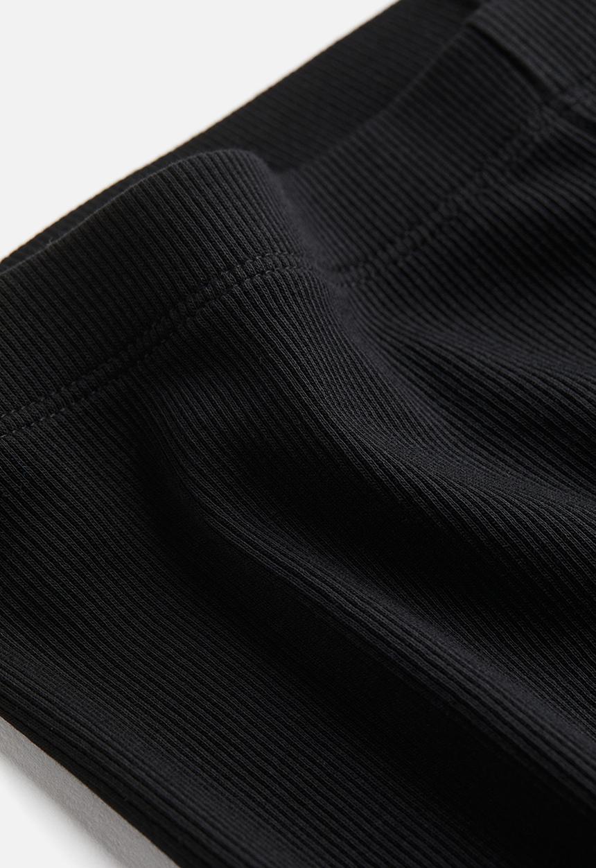 H&M - Ribbed cycling shorts - black