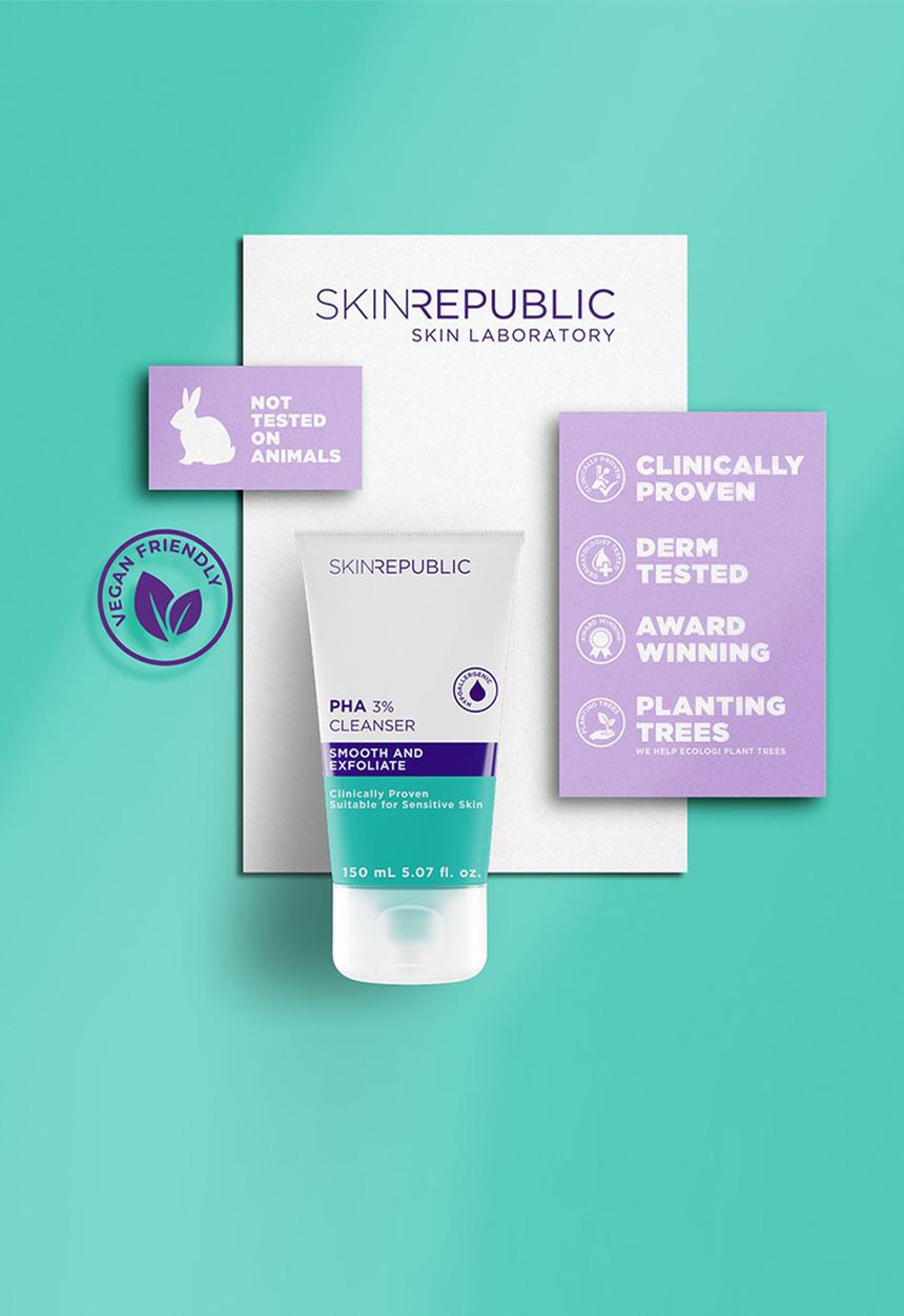 Skin Republic - PHA 3% Cleanser - 150ml