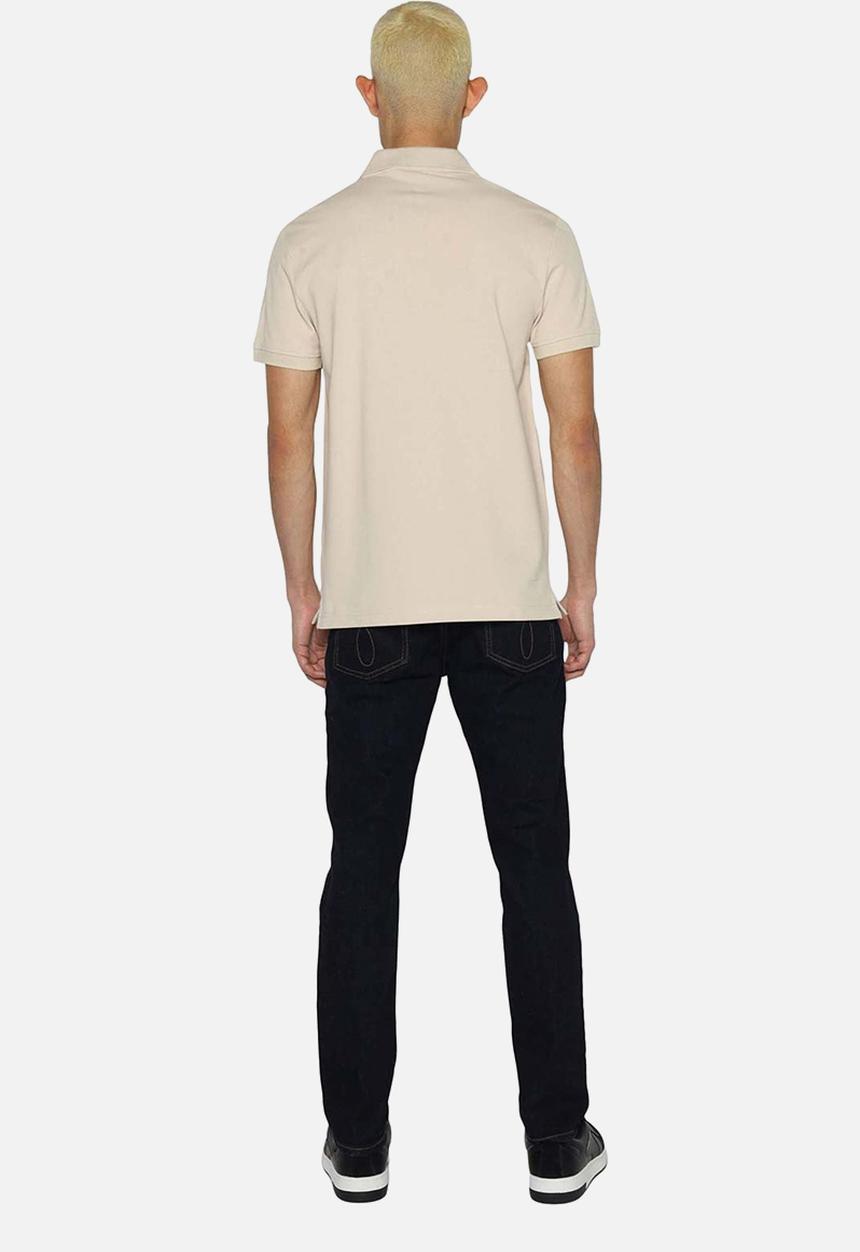 Calvin Klein - Logo tape polo - classic beige