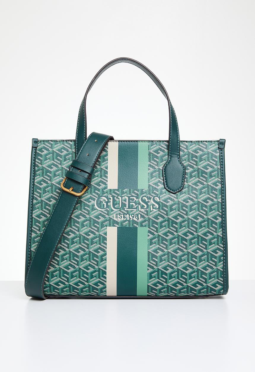GUESS - Silvana 2 compartment tote - hunter logo
