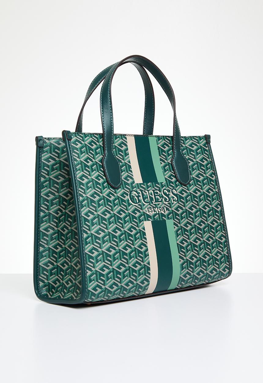 GUESS - Silvana 2 compartment tote - hunter logo