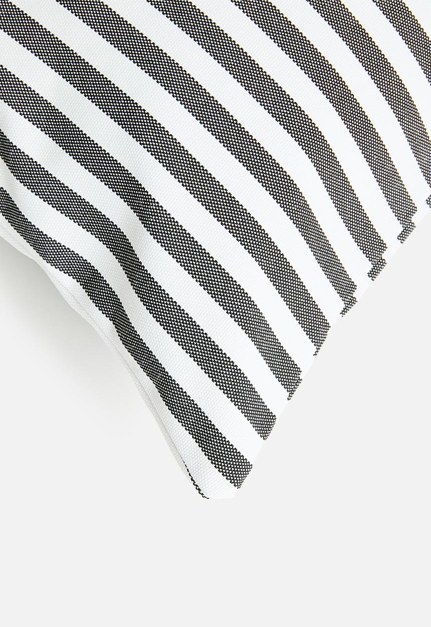 Hertex Haus - Denis Stripe Cushion Cover - Black