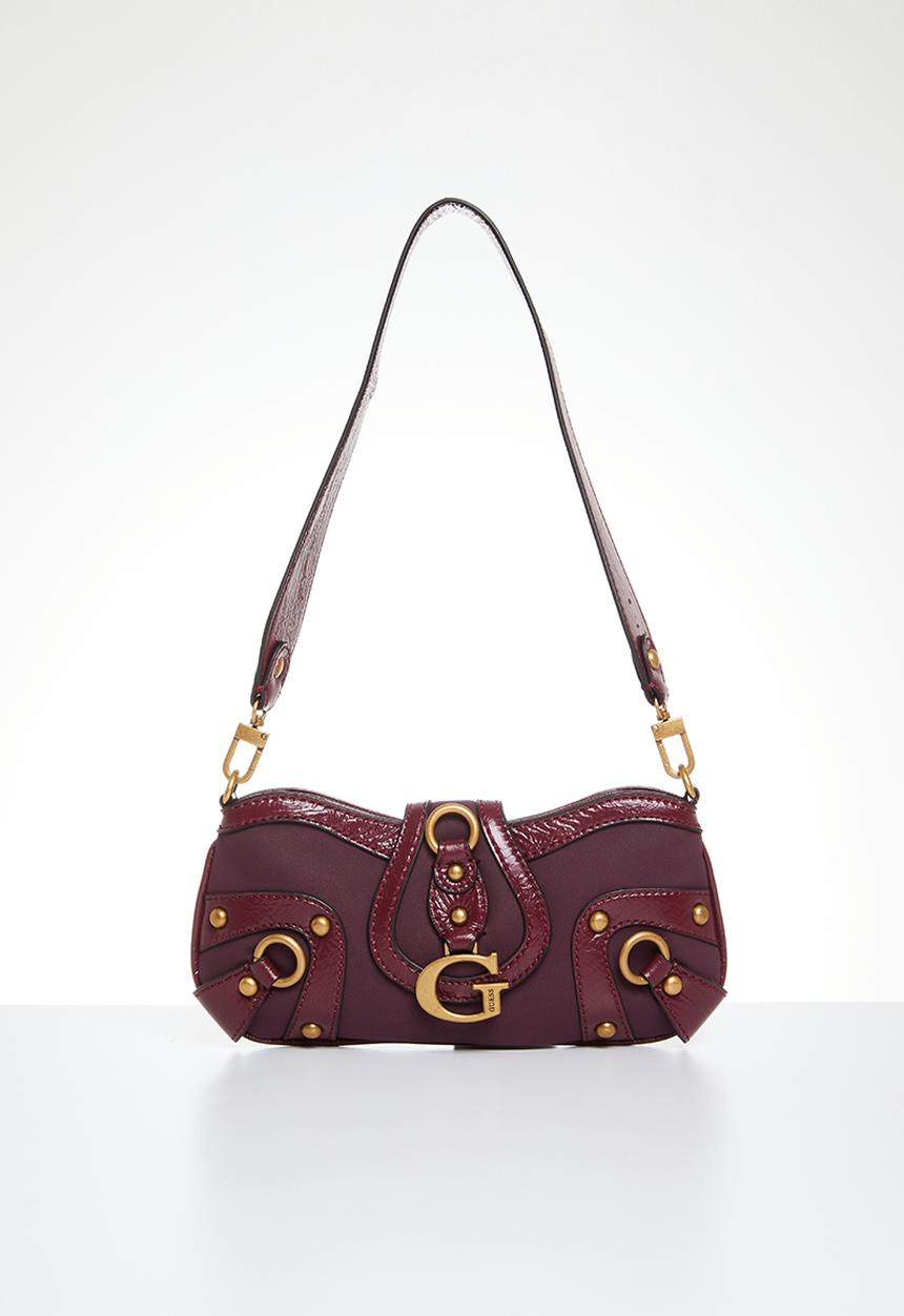 GUESS - Gloss vintage tp zp shouldr bg - merlot