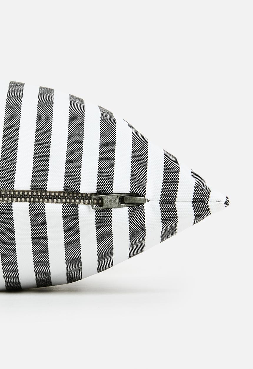 Hertex Haus - Denis Stripe Cushion Cover - Black