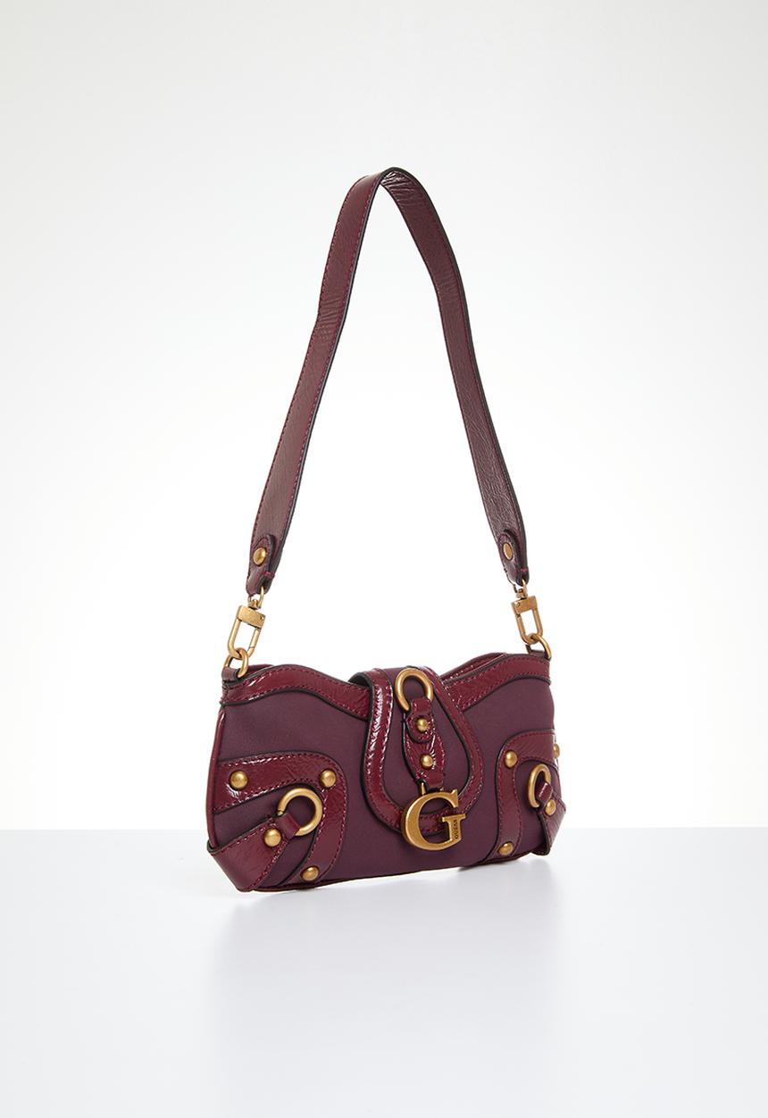 GUESS - Gloss vintage tp zp shouldr bg - merlot