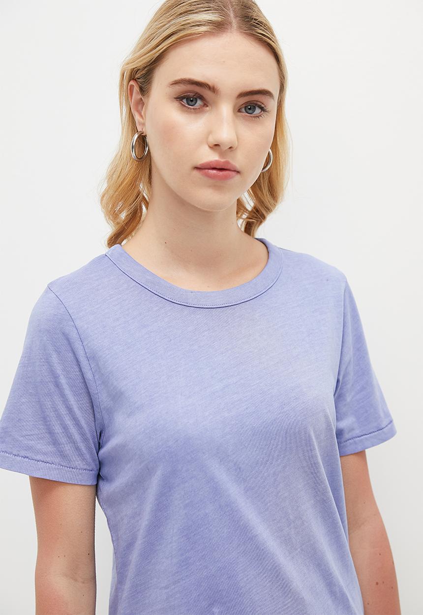 Cotton On - The 91 Classic Organic Tee - Washed Frosted Blue