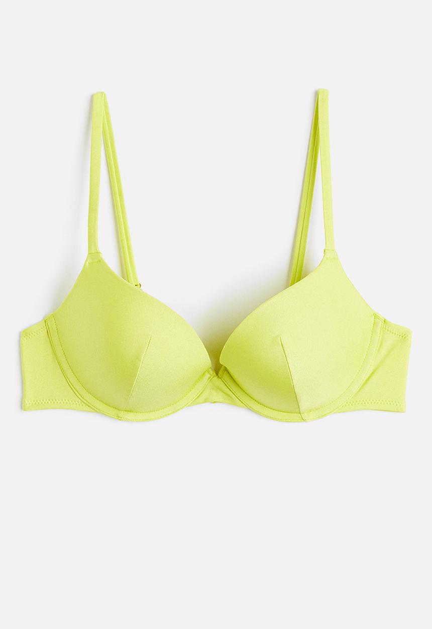 H&M - Super push-up bikini top - yellow