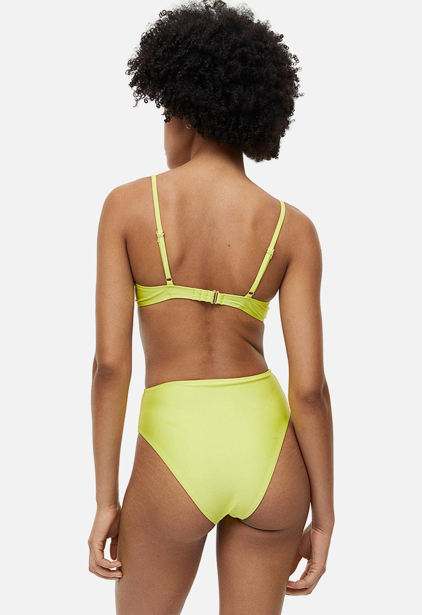 H&M - Super push-up bikini top - yellow