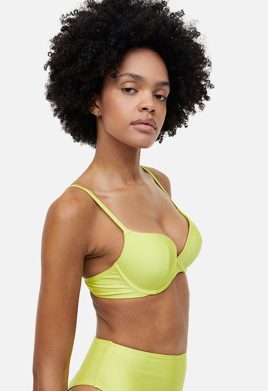 H&M - Super push-up bikini top - yellow